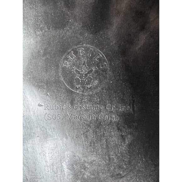 Halloween Costume Ninja Black Face Mask Rubie Hard Plastic Teen Adult - Picture 7 of 7